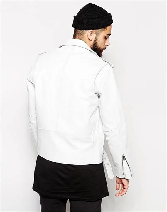 Men’s Sheepskin Leather Jacket Midweight Spring Casual Layered Coat
