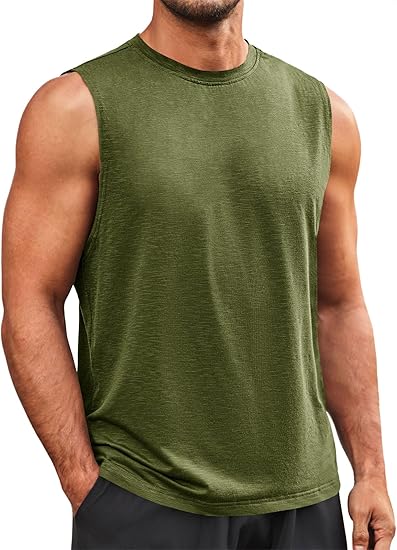 Men's Sleeveless Tank Top Sport Muscle Shirt Casual Summer Beach T-Shirt